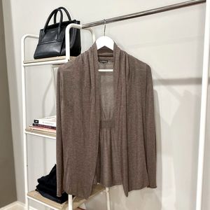Express Brown Long-sleeve Cardigan Sweater
